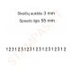 Numeratorius 15320, 3 mm, 20 skaičių