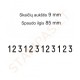 Numeratorius 15912, 9 mm, 12 skaičių